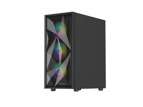 Obudowa Genesis Diaxid 605 ARGB MIDI TOWER USB-C Czarna Natec