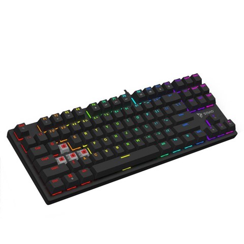 Klawiatura mechaniczna RGB Tempest X2 Outemu Red Savio