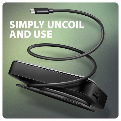 HMC-UFO Wieloportowy hub USB 9in1, 10Gbps, 2x USB-A, HDMI 4K/60Hz, M.2 NVMe/SATA, audio, PD 100W, SD/microSD, GLAN, 65cm USB-C k AXAGON