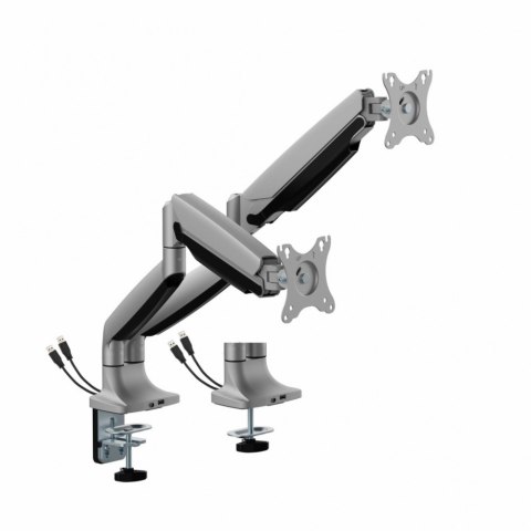 Uchwyt biurkowy gazowy do 2 monitorów LED/LCD 17-35" L-36HD 1-15KG 1xUSB-A 1xUSB-C 3.0 Heavy Duty ART