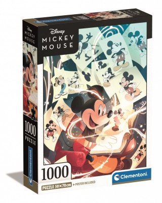 Puzzle 1000 elementów Compact Mickey Mouse Celebration Clementoni