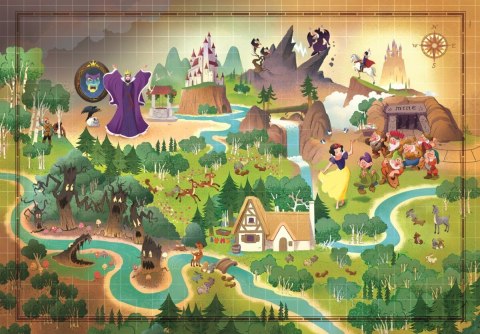 Puzzle 1000 elementów Story Maps Królewna Śnieżka Clementoni