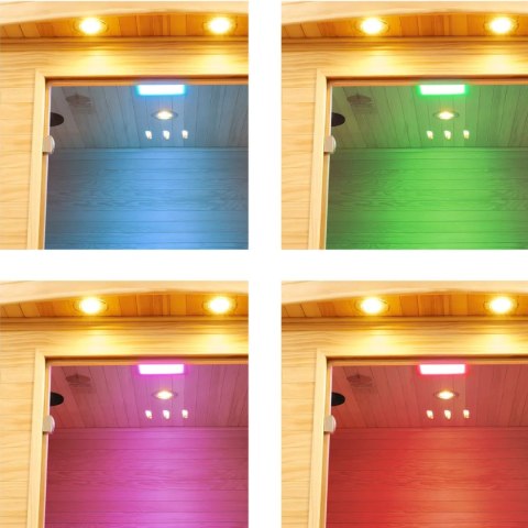 Sauna dwuosobowa infrared 5 promienników pełne spektrum 15-65 C 2100 W UNIPRODO
