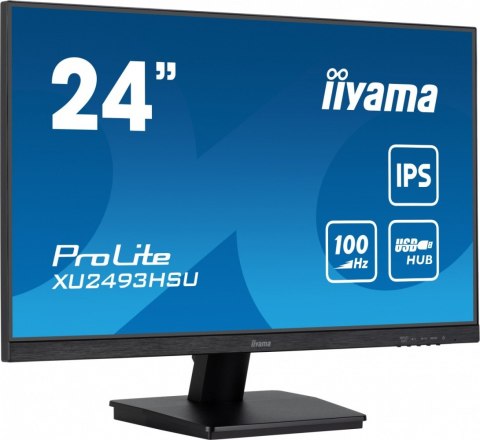 Monitor 24 cale XU2493HSU-B7,IPS.HDMI.DP.2x2W.USBx2,300cd IIYAMA