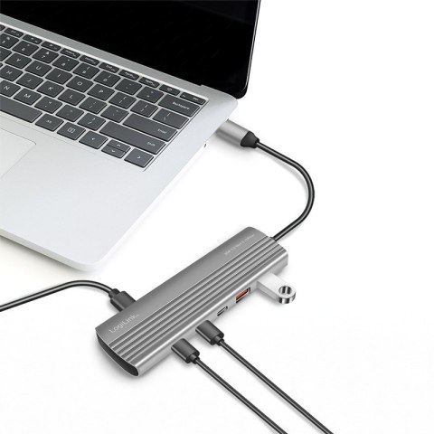 Hub USB3.2 2xUSB-A, 8x USB-C, PD, 100W LogiLink