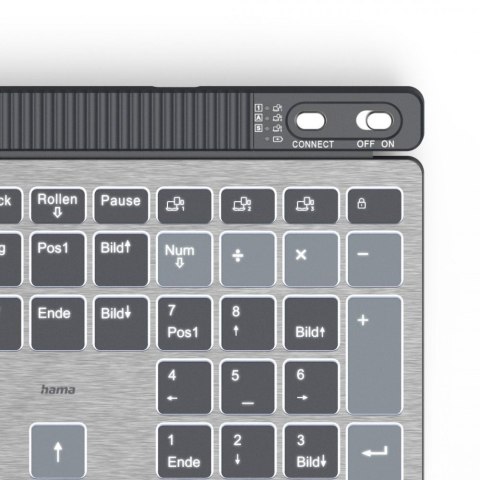 Klawiatura WK-750 multi device Czarna Hama