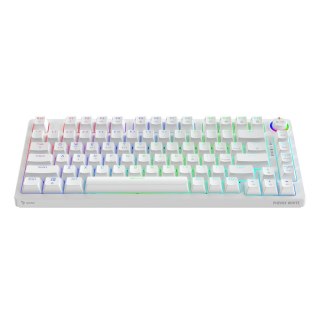 Klawiatura mechaniczna bezprzewodowa PHENIX WHITE Gateron Red Pro, ABS Savio
