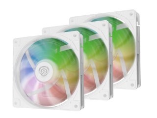 Zestaw 3 wentylatorów Genesis OXAL 120 ARGB biały Natec