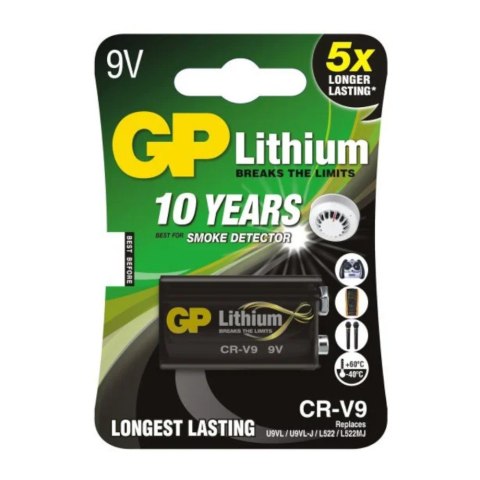 Bateria litowa GP LITHIUM 9V L522/LA522/6F22 blister 1 szt. GP Battery