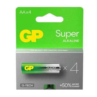 Baterie alkaliczne LR6/AA GP SUPER 4szt. (G-TECH) GP Battery