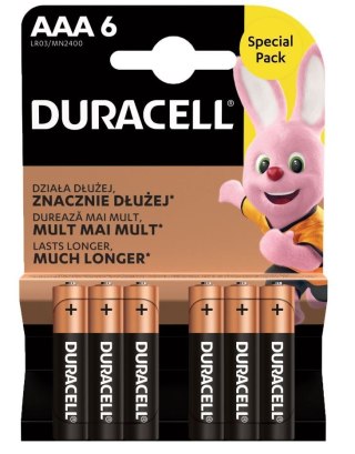Bateria AAA/LR3 blister 6 sztuk Duracell