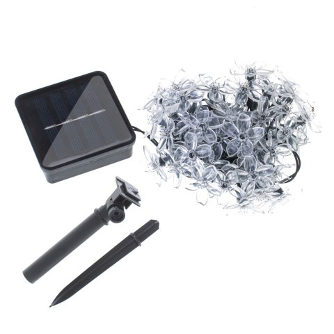 Lampki ogrodowe solarne kwiatki 7m 50LED multikolor Kik Sp. z o. o. Sp. k.