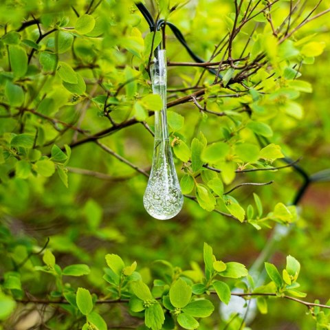 Lampki solarne ogrodowe łezki 6,5m 30LED zimny biały Kik Sp. z o. o. Sp. k.