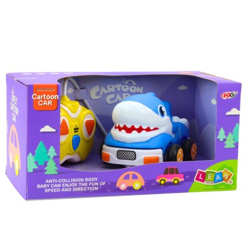Autko Zdalnie Sterowne RC Dla Malucha Rekin Niebieski LEAN Toys
