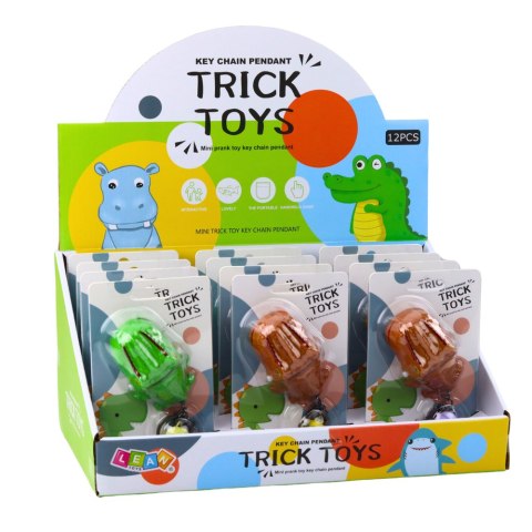 Gra Zręcznościowa Dentysta Dinozaur Brelok Zawieszka 2w1 LEAN TOYS