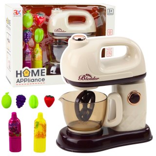 Mikser Robot Kuchenny Dla Dzieci Owoce Soki Światła Dźwięki Biały LEAN Toys