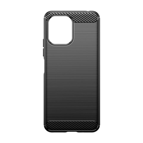 Elastyczne etui pokrowiec wzór karbon do Xiaomi Redmi 12 Carbon Case czarne HURTEL