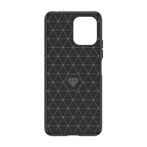 Elastyczne etui pokrowiec wzór karbon do Xiaomi Redmi 12 Carbon Case czarne HURTEL