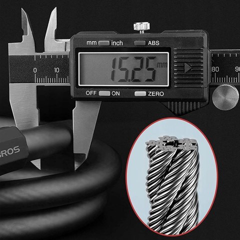 Zapięcie rowerowe zamek na szyfr 5 cyfr lina 1.8m - czarne ROCKBROS