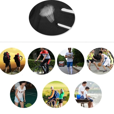 Nakolannik ochraniacz sportowy na kolano rzepkę i staw kolanowy rozmiar M - czarny ROCKBROS