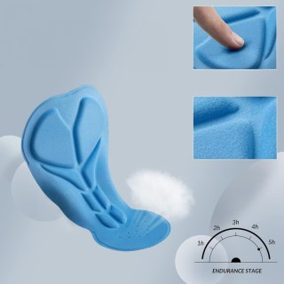 Spodnie rowerowe kolarskie długie oddychające z wkładką XL - czarne ROCKBROS