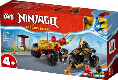 Klocki Ninjago 71789 Bitwa samochodowo-motocyklowa między Kaiem a Rasem LEGO