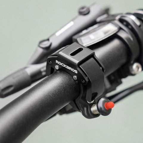 Dzwonek rowerowy w kształcie litery C - czarny ROCKBROS