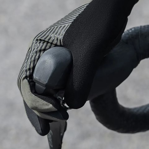 Rękawiczki rowerowe amortyzujące rozmiar L - zielono-czarne ROCKBROS