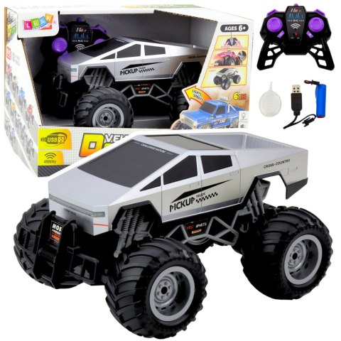 Auto Terenowe Off-Road RC Zdalnie Sterowane Srebrne 1:16 LEAN Toys