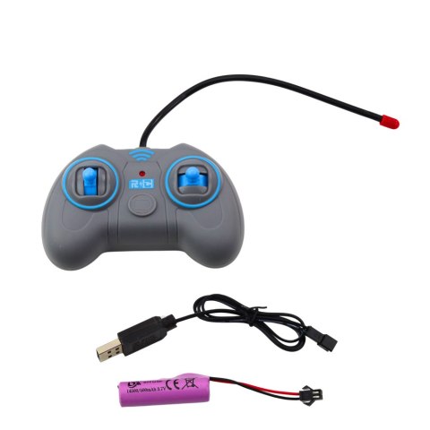 Autobus Policyjny Przegubowy Zdalnie Sterowany RC Światła Szary 1:32 LEAN Toys