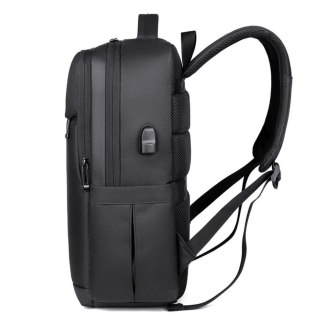 Plecak Miejski USB Kieszeń Na Laptopa Odblaski 16L 45cm LEAN