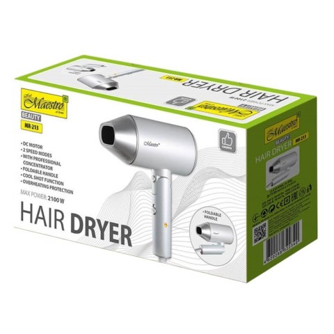 Podróżna suszarka do włosów 2100W MR-213 Feel-Maestro