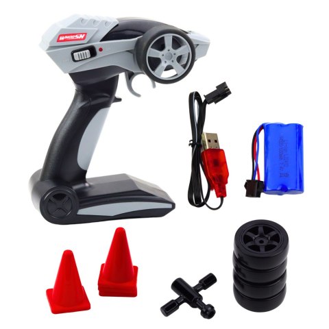 Samochód Wyścigowy Auto Do Driftu RC Czarno Zielone 30km/h 1:16 LEAN Toys