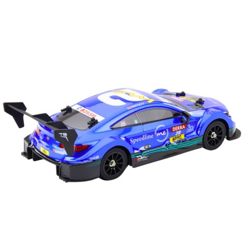 Samochód Wyścigowy Auto Do Driftu RC Niebieskie 30km/h 1:16 LEAN Toys