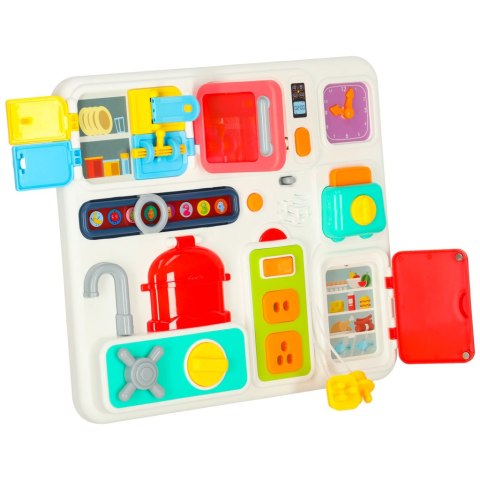 Tablica manipulacyjna sensoryczna montessori kuchnia zegar światło dźwięk Kik Sp. z o. o. Sp. k.