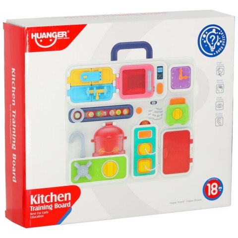 Tablica manipulacyjna sensoryczna montessori kuchnia zegar światło dźwięk Kik Sp. z o. o. Sp. k.
