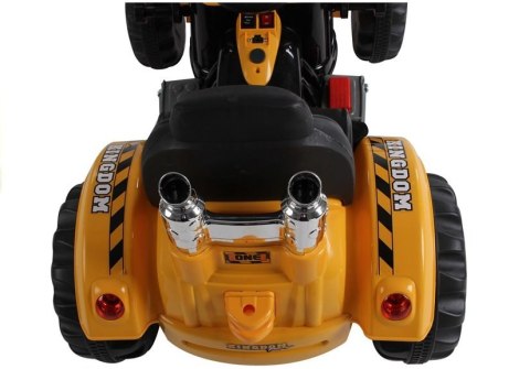 Traktor na akumulator z Łyżką Koparka Pomarańczowy LEAN CARS