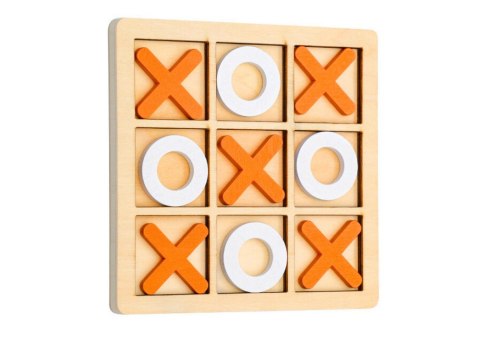 Gra W Kółko i Krzyżyk Strategiczna Logiczna Drewniana LEAN TOYS