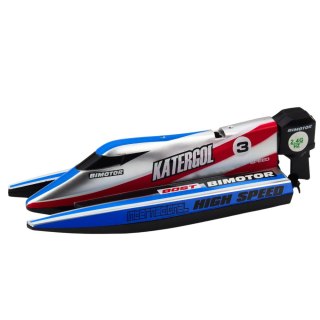 Łódź Motorówka Zdalnie Sterowana RC Niebiesko-Srebrna 14cm LEAN Toys