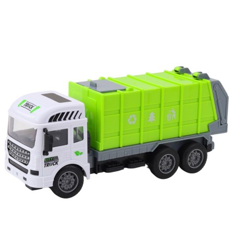 Śmieciarka RC Zdalnie Sterowana Światła Zielona 1:24 LEAN Toys