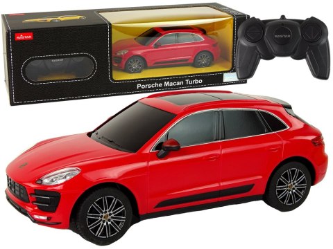 Auto R/C Porsche Macan Turbo 1:24 Rastar Czerwony Rastar