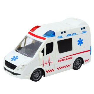 Karetka Ambulans Zdalnie Sterowany RC Światła Dźwięki 1:20 Biały LEAN Toys