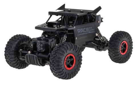 Zdalnie sterowany Crawler Monster dla dzieci 6+ Czarny model 1:18 Pilot 2,4 GHz