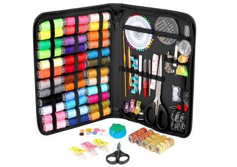 Duży Zestaw Krawiecki Do Szycia W Etui Przybornik 228el LEAN