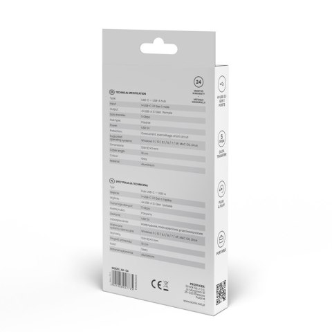 HUB 4-portowy USB 3.1 Gen.1, AK-54 Savio