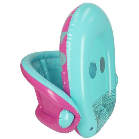 Kółko do pływania koło dmuchane dla niemowląt pontonik z daszkiem BESTWAY 34091 różowe Kik Sp. z o. o. Sp. k.