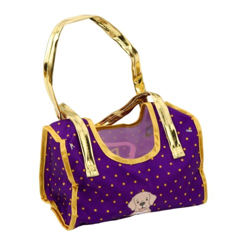 Piesek W Torebce Pluszowy Maskotka Przytulanka Jasnobrązowy LEAN Toys