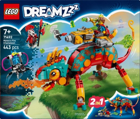 Klocki DREAMZzz 71492 Ognisty kameleon Mateo LEGO