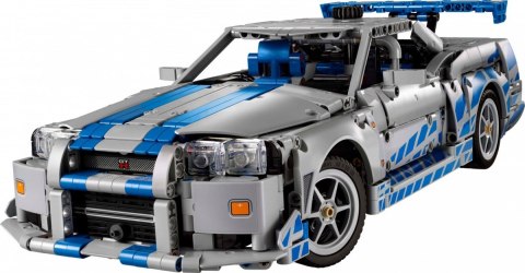 Klocki Technic 42210 Samochód Nissan Skyline GT-R (R34) z filmu Za szybcy, za wściekli LEGO