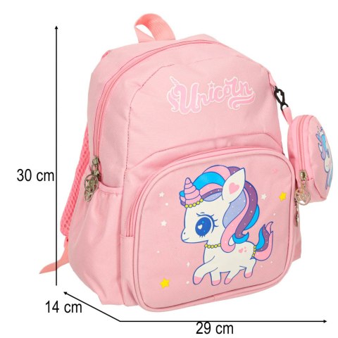 Plecak dla przedszkolaka szkolny dziecięcy jednorożec 30x22x11cm Kik Sp. z o. o. Sp. k.